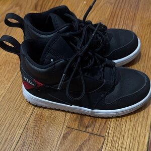 Jordan Black and Red Sneakers